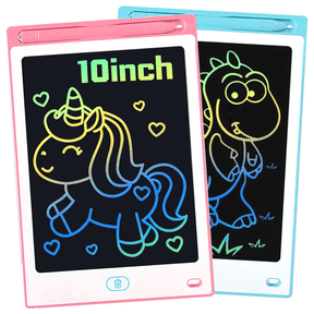 Richgv 2 Packs LCD Writing Tablet for Kids, 10 inch Electronic Graphics Tablet Drawing Tablet Doodle Pad Learning Board Educational Learning Toys Gifts for Kids Adults 2PCS