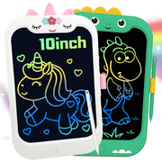 Richgv 2 Packs LCD Writing Tablet for Kids, 10 inch Electronic Graphics Tablet Drawing Tablet Doodle Pad Learning Board Educational Learning Toys Gifts for Kids Adults 2PCS