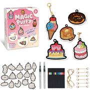 Richgv Aqua Puffs Paint Kit Toys for Girls, 3D Art and Craft DIY Color & Inflate Activity for Kids, Mess-Free Paint Birthday Gift for Girls Boys 3-12