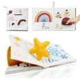 thumbnail image 1 of Richgv Baby Books Soft Number Early Education Toy Cloth Book Fabric Book for Baby & Infant 1 Year Old Book with Rustling Sound, 1 of 7