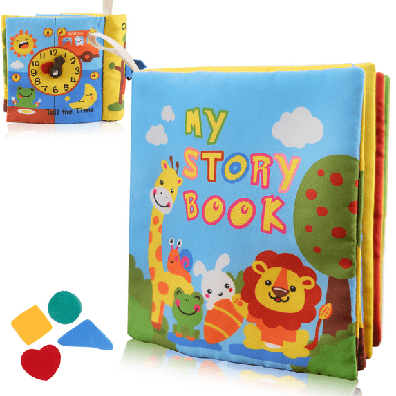 Richgv Baby Cloth Books, Soft Early Education Toys for Babies, Baby Soft Book Baby Books for Newborn Babys