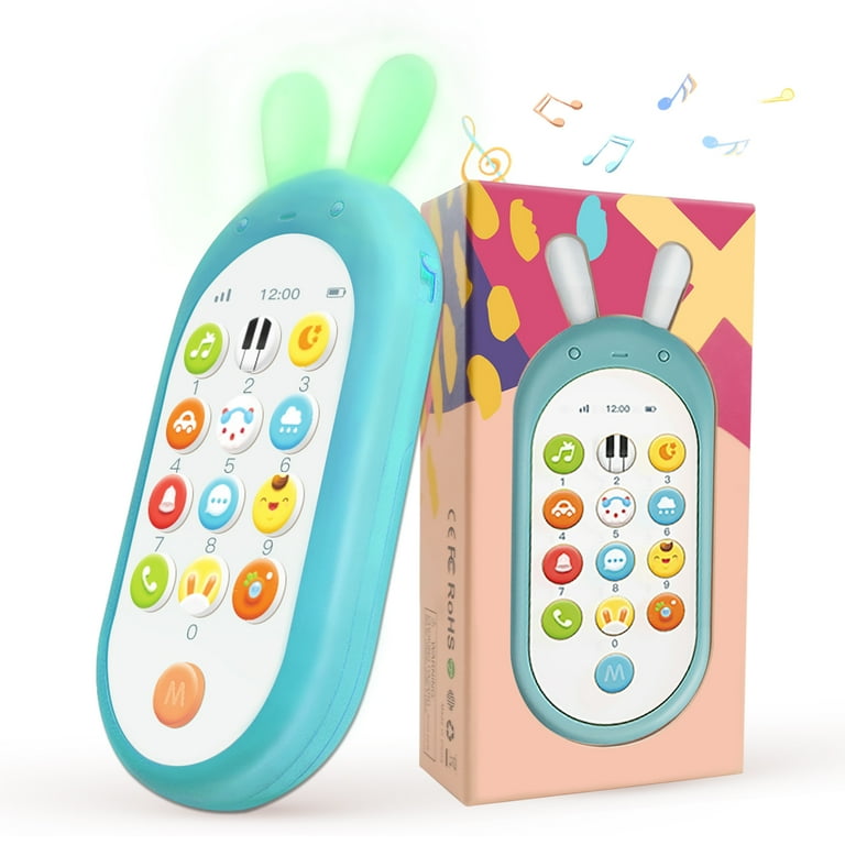 Richgv Baby Phone Toy for 6 12 Months Learning Play Cell Phone Toy Baby Boys Toy for 1 Year Old Toddlers Educational Musical Baby Phone Toys with