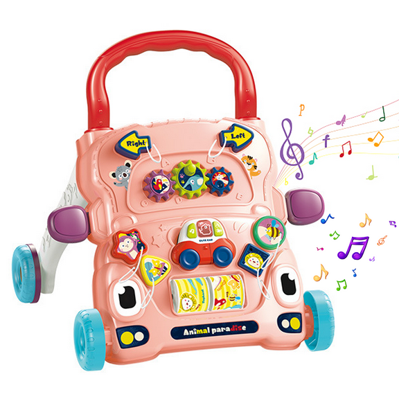 Richgv Baby Walker Sit to Stand Learning Walker Activity Center, Baby Push Walker Toys for 1 Year Old