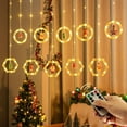 thumbnail image 1 of Richgv Christmas String Lights, 10 PCS Santa Fairy Lights 120 LED Waterproof Twinkle Hanging Light, USB Powered Christmas Decorations Lights for Home Garden, 1 of 9