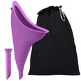 thumbnail image 1 of Richgv Female Urination Device, Silicone Urinal Funnel for Women, Female Urinal Women Funnel, Women Urinal for Camping Hiking Outdoor Activities, Purple, 1 of 6