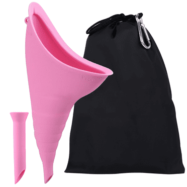 Richgv Female Urination Device, Silicone Female Urinal Women Funnel, Reusable Portable Womens Urinal for Camping, Pink