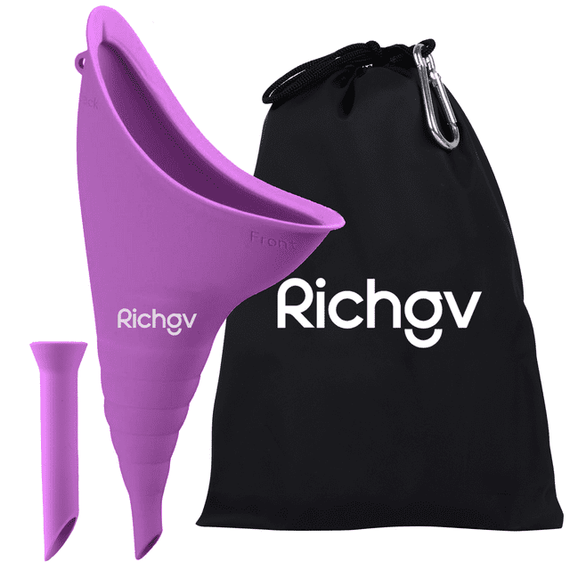 Richgv Female Urination Device, Silicone Urinal Funnel for Women