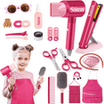 thumbnail image 1 of Richgv Girls Toys Hair Salon Playset, 22 Pcs Pretend Play Beauty Salon Hair Stylist Kid Toy with Hairdryer Accessories Makeup Set Gift for Girls, 1 of 9