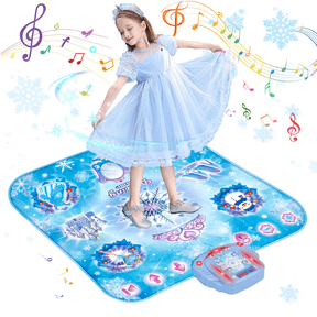 Richgv Kids Dance Mat, Girl Toy Light up Dance Pad with Bluetooth, Music Dance Game Toy Gift for 3-12 Year Old Girls