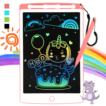 Richgv LCD Writing Tablet, 8.5 inch Electronic Graphics Tablet, Drawing Board Writing Tablet, Drawing Pad, Toys for Boys and Grils, Christmas Gifts for Kids and Adults Pink