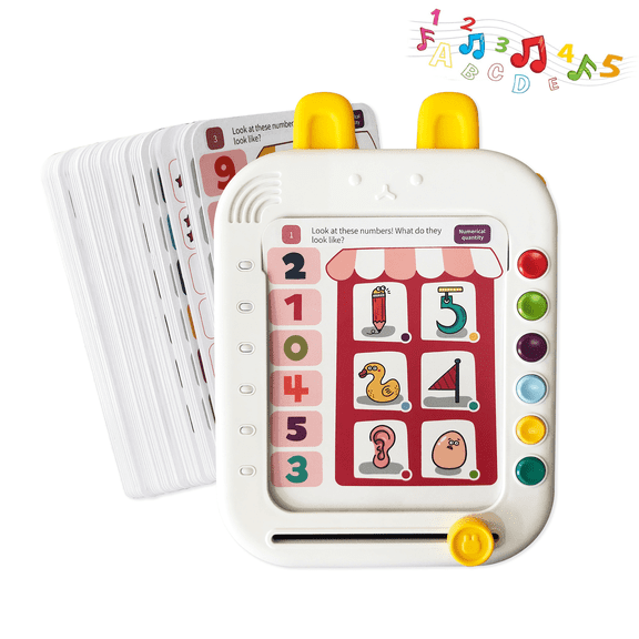 Richgv Learning Pad for Kids, Early Development Activity Interactive Logic Learning Toys for Toddlers, Matching Game Toy Gift for Boy Girl 3-6