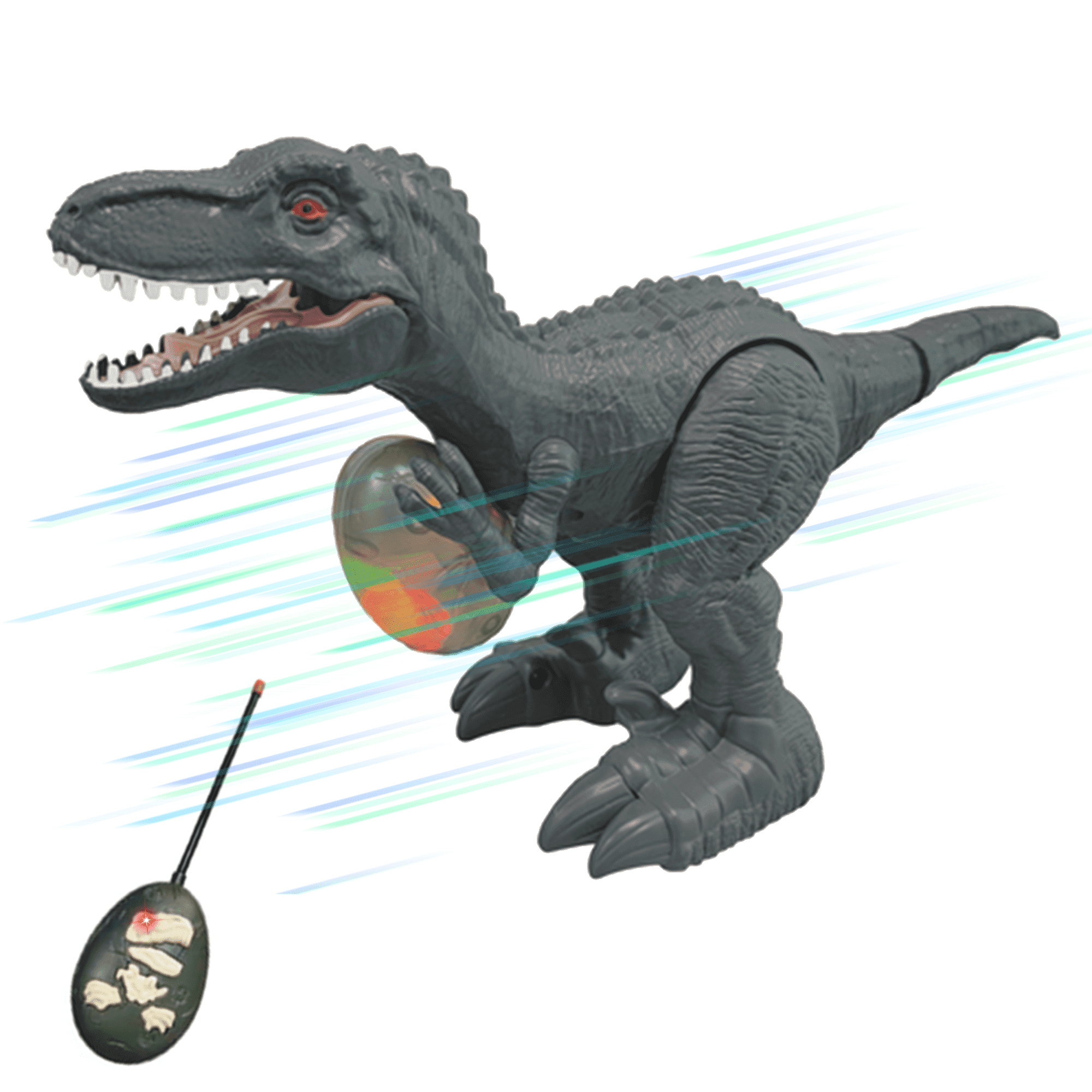 Richgv Remote Control Dinosaur Toys for Toddlers 3 4 5 6 7 8 Years, Mini Infrared RC Dino Robot with Light up Egg Boys Toys Easter Kids Toys