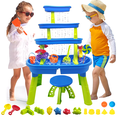 thumbnail image 1 of Richgv Sand and Water Table Toy for Kids, 4-Tier Kids Sand and Water Play Table Beach Summer Toys, Outdoor Activity Sensory Play Water Table for Boys Girls, 1 of 6
