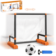 Richgv Moving Soccer Goal for Kids 3-12, Mini Soccer Goals with Wheels, Toodlers Soccer Toys for Boys Girls for Backyard Garden Indoor Outdoor