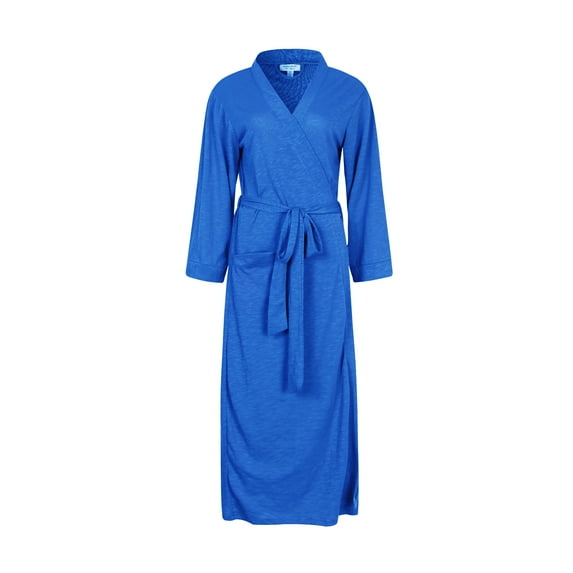 Richie House Bathrobe Kimono Women's Cotton Robe Long Belted Dressing Gown Lounge Night Spa RHW2824-F-XL