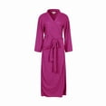 thumbnail image 1 of Richie House Bathrobe Kimono Women's Cotton Robe Long Belted Dressing Gown Lounge Night Spa RHW2824-G-S, 1 of 3