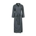 thumbnail image 1 of Richie House Bathrobe Kimono Women's Cotton Robe Long Belted Dressing Gown Lounge Night Spa RHW2824-H-XL, 1 of 3