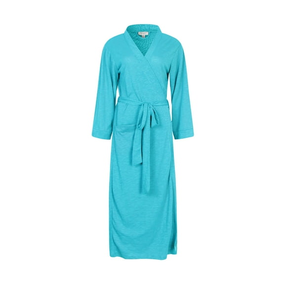 Richie House Bathrobe Kimono Women's Cotton Robe Long Belted Dressing Gown Lounge Night Spa RHW2824-L-S
