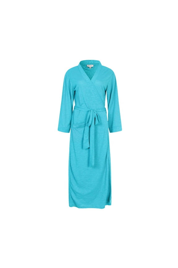 Bathrobe Kimono Women's Cotton Robe Long Belted Dressing Gown Lounge Night Spa RHW2824-L-XL