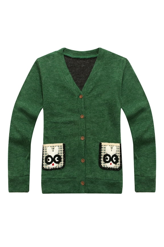 Boy's Handsome Cardigan with Rabbit Pockets RH1435