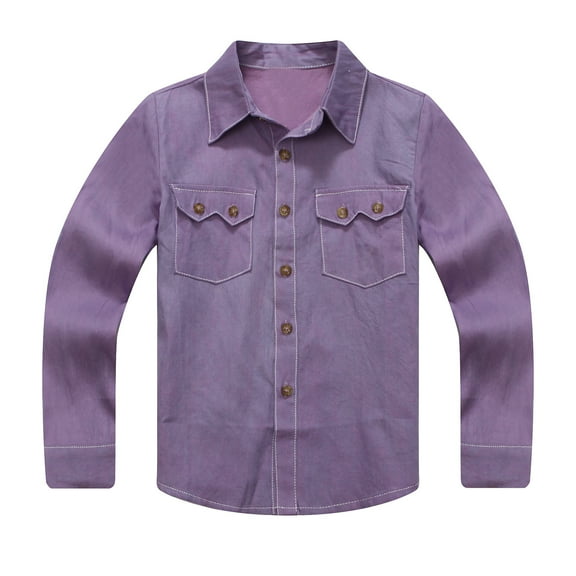 Richie House Boys' Button Down Shirt with Elbow Patches RH0896
