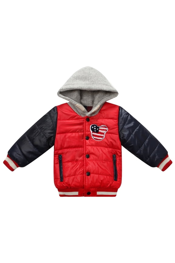 Boys' Contrasting Padding Jacket RH1130-B-3/4