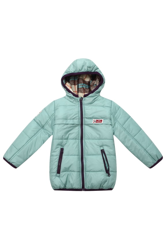 Boys' Padding Jacket with Towel Letter Embroidery and Woven Label RH1117