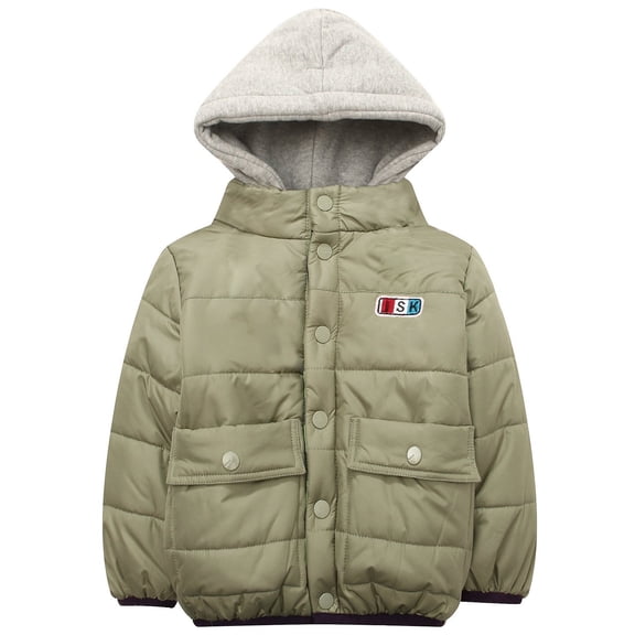 Richie House Boys' Yellow Padding Jacket with Attached Hood RH1328-E-4/5