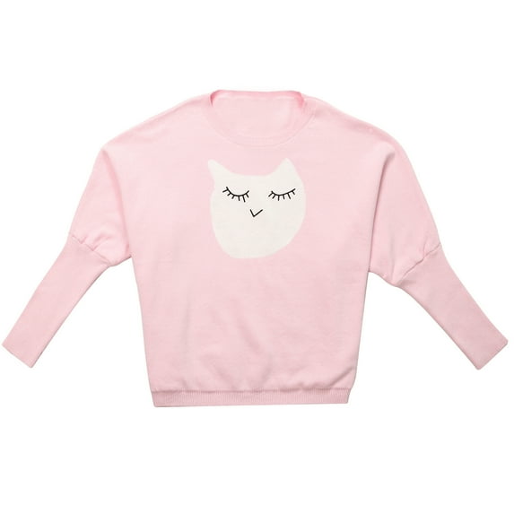 Richie House Girls' Bat Shirt with Catface RH1284