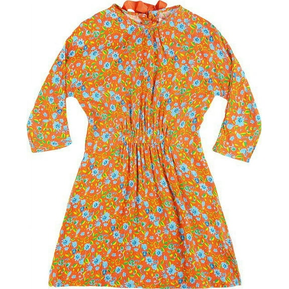 Richie House Girls' Bold Contrasting Calico Dress RH0210