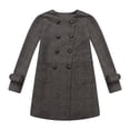 thumbnail image 1 of Richie House Girls' Double-Brested Overcoat with Lovely Square Pockets RH1198, 1 of 2