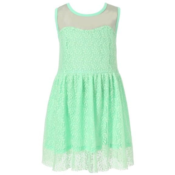 Richie House Girls' Dress With All Over Fancy Print RH1682