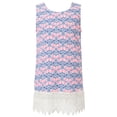 thumbnail image 1 of Richie House Girls' Dress With All Over Patterned Print And Lace RH1568, 1 of 2