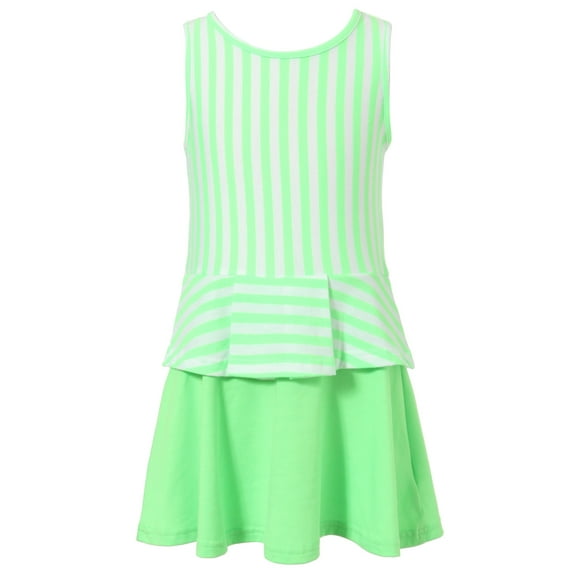 Richie House Girls' Dress With Bare And Satin Tie Sash At Back RH1692