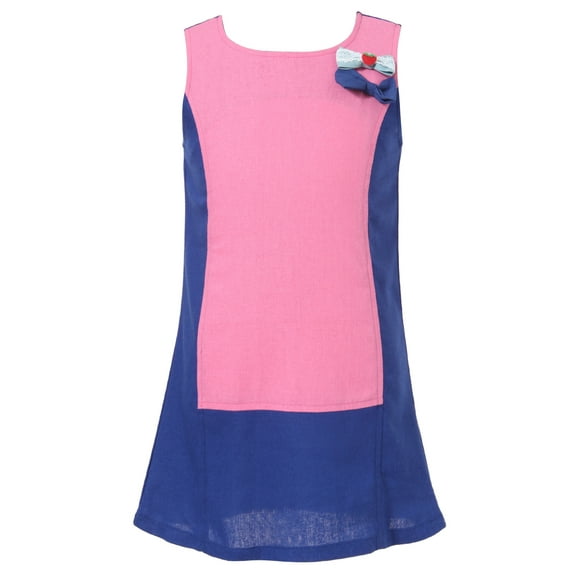 Richie House Girls' Dress With Bows RH1677