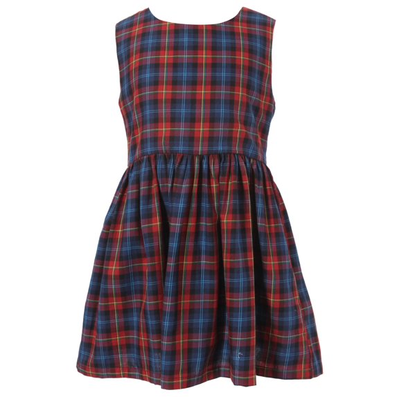 Richie House Girls' Dress With Check Pattern RH1721