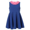 thumbnail image 1 of Richie House Girls' Dress With Fancy Contrasted Collar RH1656, 1 of 2