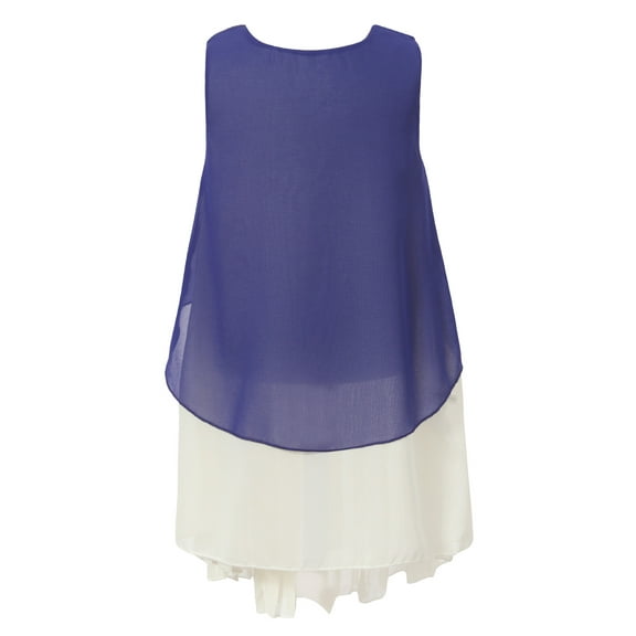 Richie House Girls' Dress With Fancy Pleats At Bottom RH1719