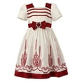 thumbnail image 1 of Richie House Girls' Dress with Decorative Embroidery and Bow RH0820, 1 of 2