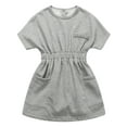 thumbnail image 1 of Richie House Girls' Elastic Waisted Dress with Patch Pockets RH1175, 1 of 7