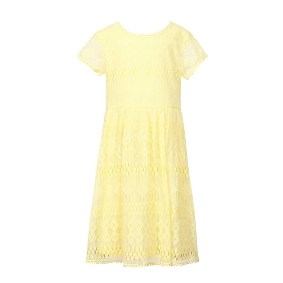 Richie House Girls' Elegant Party Lace Dress RH2170