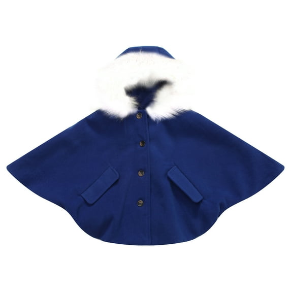 Richie House Girls' Fashion Cape with Button Placket RH1116