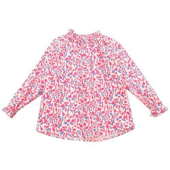 Richie House Girls' Floral Print Top RH1711