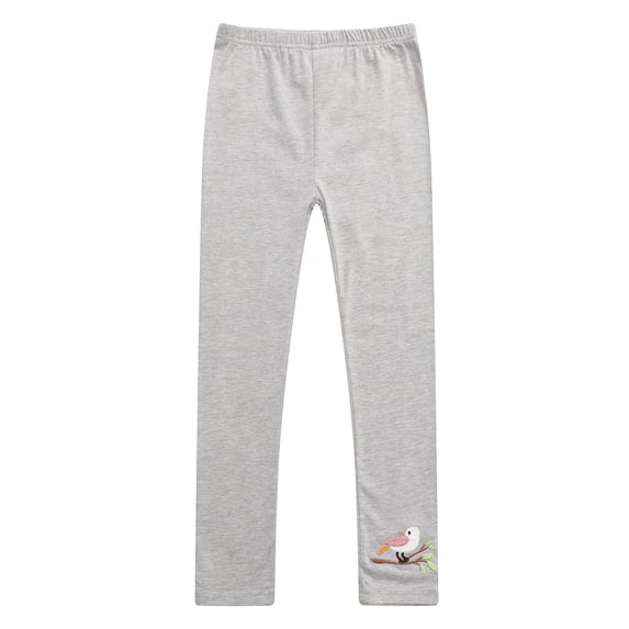 Richie House Girls' Girl Leggings With Embroidered Hem RH1872
