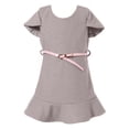 thumbnail image 1 of Richie House Girls' Girl Shortleeve Dress With Faux Leather Waist Belt RH1744, 1 of 2