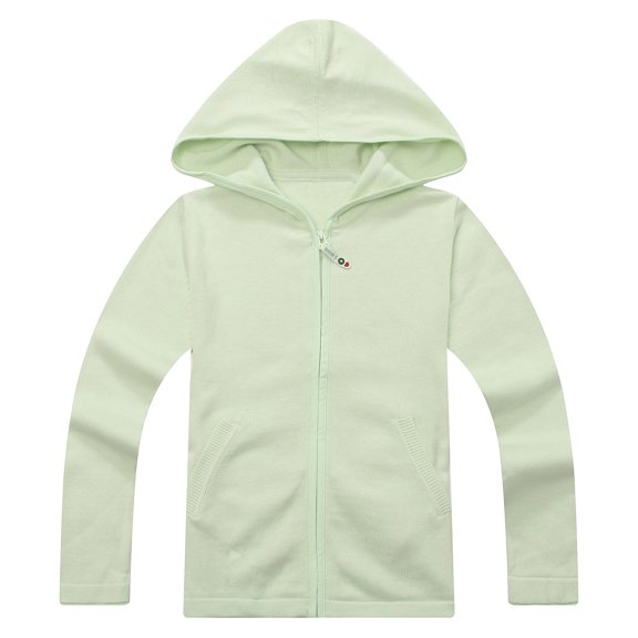 Richie House Girls' Hooded Cardigan with Insert Pockets RH1187