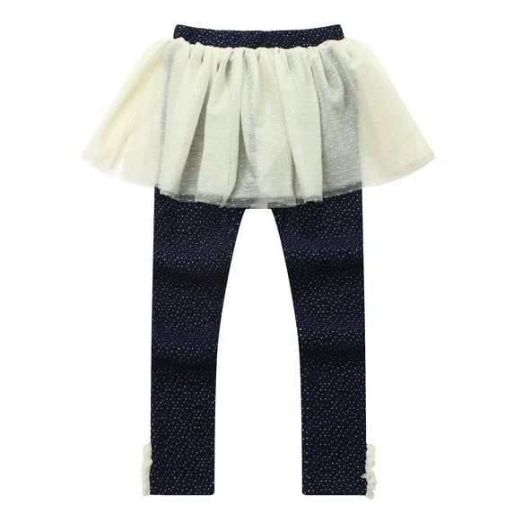 Richie House Girls' Jacquard woven charming skirt leggings RH0997