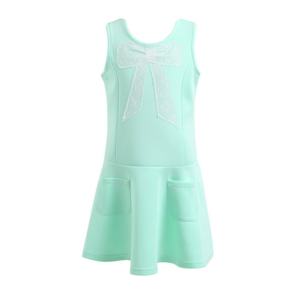 Richie House Girls' Knit Dress with Bow RH2251