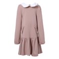 thumbnail image 1 of Richie House Girls' Knit Dress with Bow and Lace Details RH2165, 1 of 7