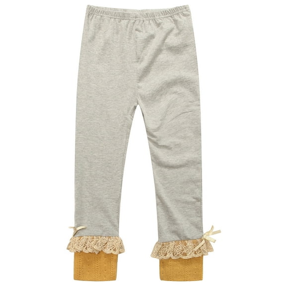 Richie House Girls' Knit Leggings with Elastic Waistband RH1621